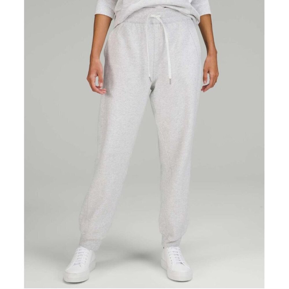Lululemon Scuba High-Rise Relaxed Jogger Heathered Core Ultra Light Grey Size 4